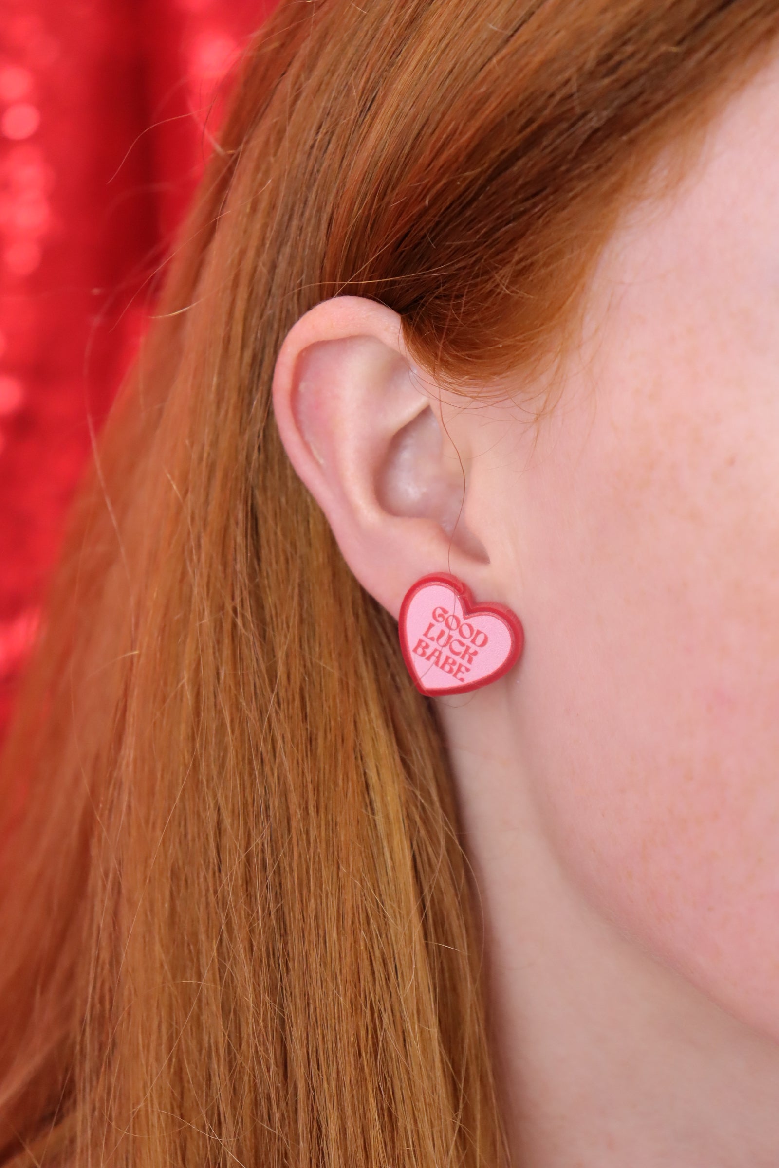 Good Luck Babe Stud Earrings