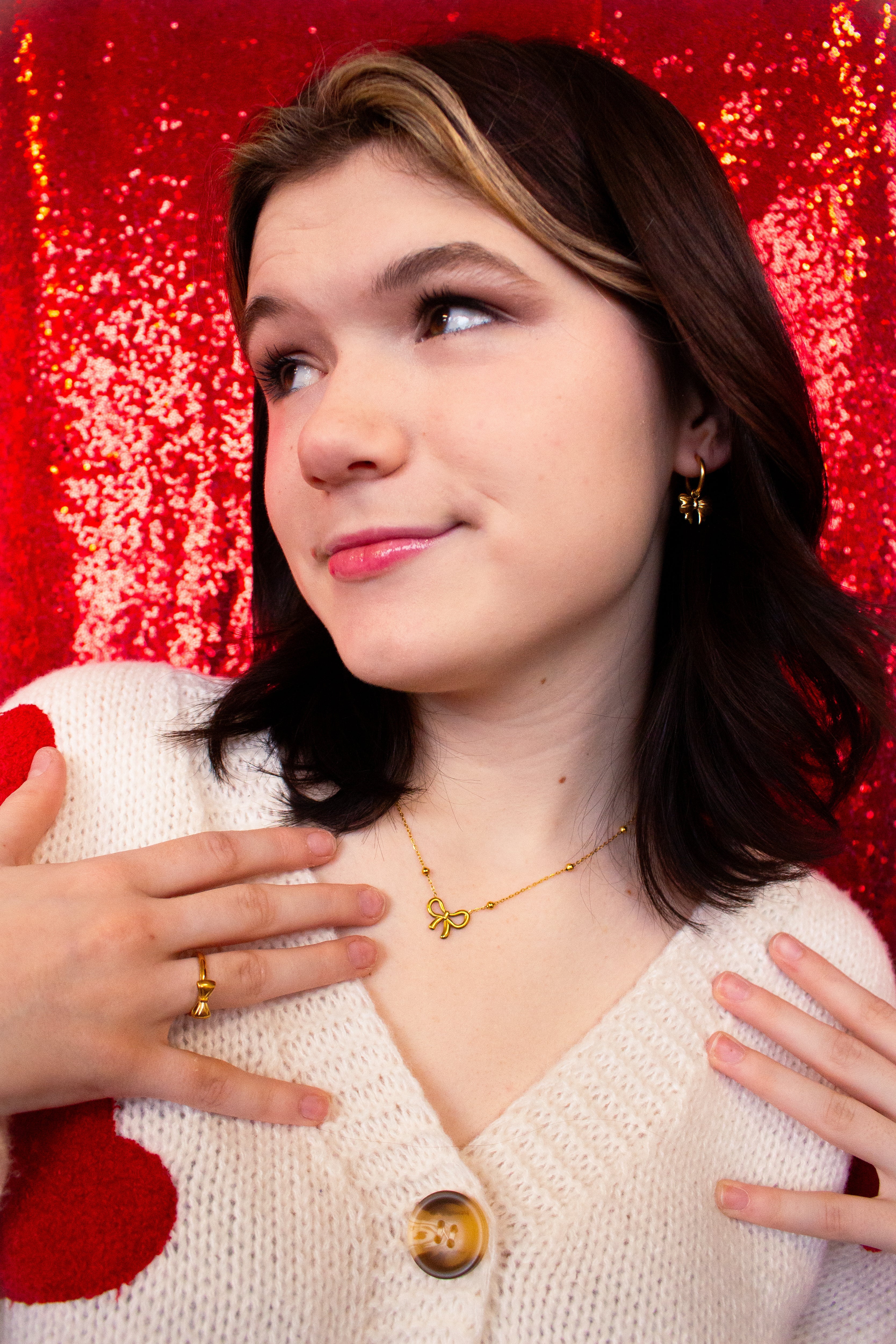 Tied Together Forever-Bow Necklace