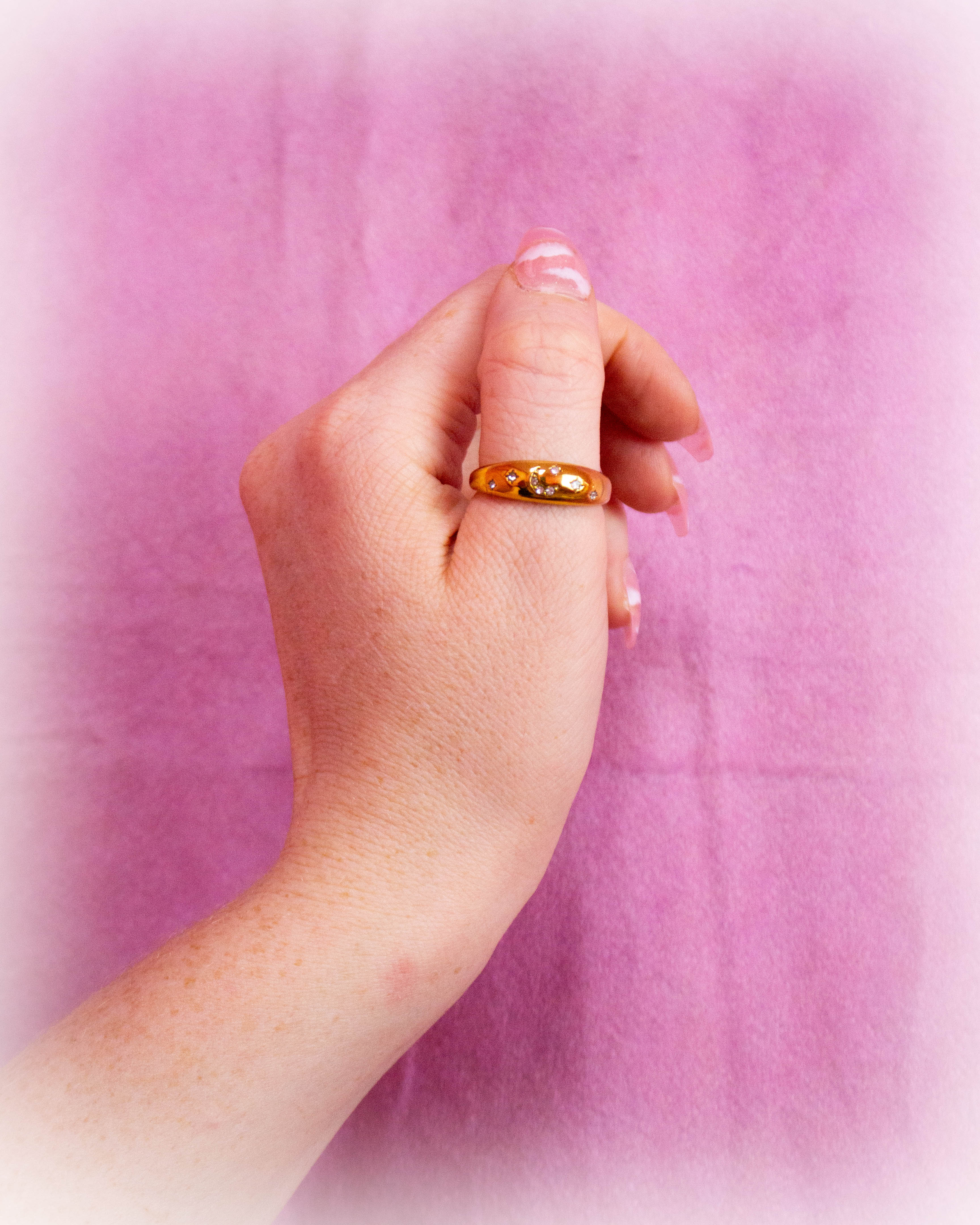 Celestial Stretch - Puffy Titanium Ring