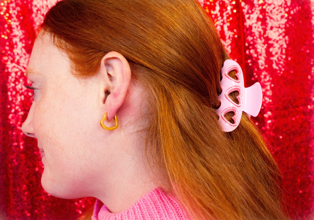 "Can I go Where You Go?" Titanium Heart Hoops