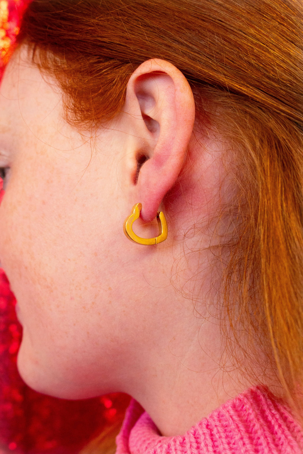 "Can I go Where You Go?" Titanium Heart Hoops