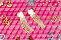 Titanium Heart Fringe Earrings