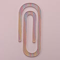 Shimmering Rainbow Striped Jumbo Paper Clip