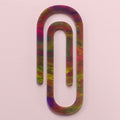 Neon Glitter Marble Jumbo Paper Clip