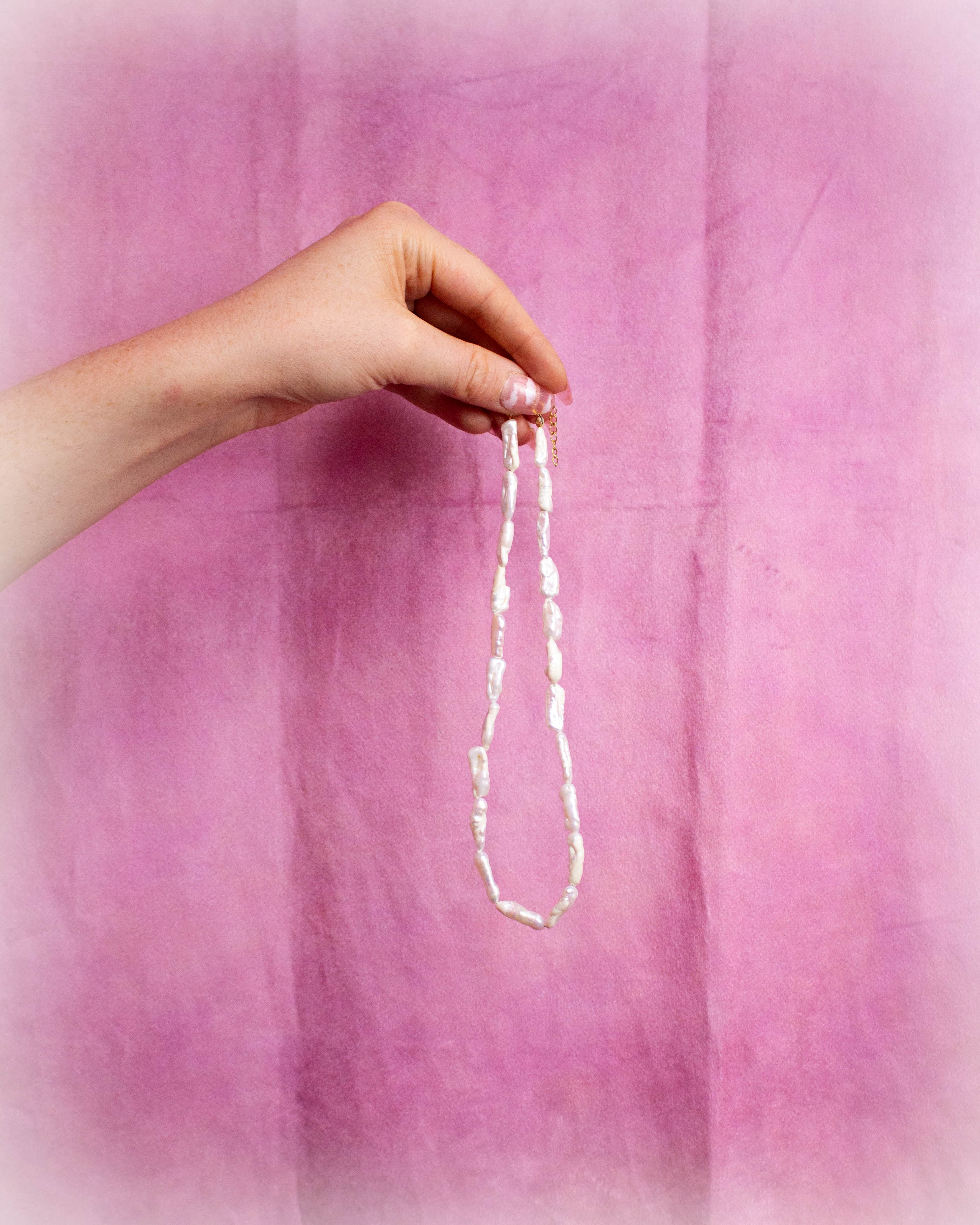 Unique Long Pearl Necklace