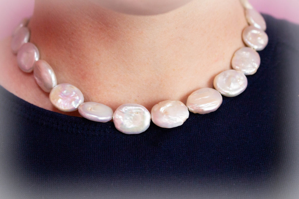 Tide Tokens - Coin Pearl Necklace