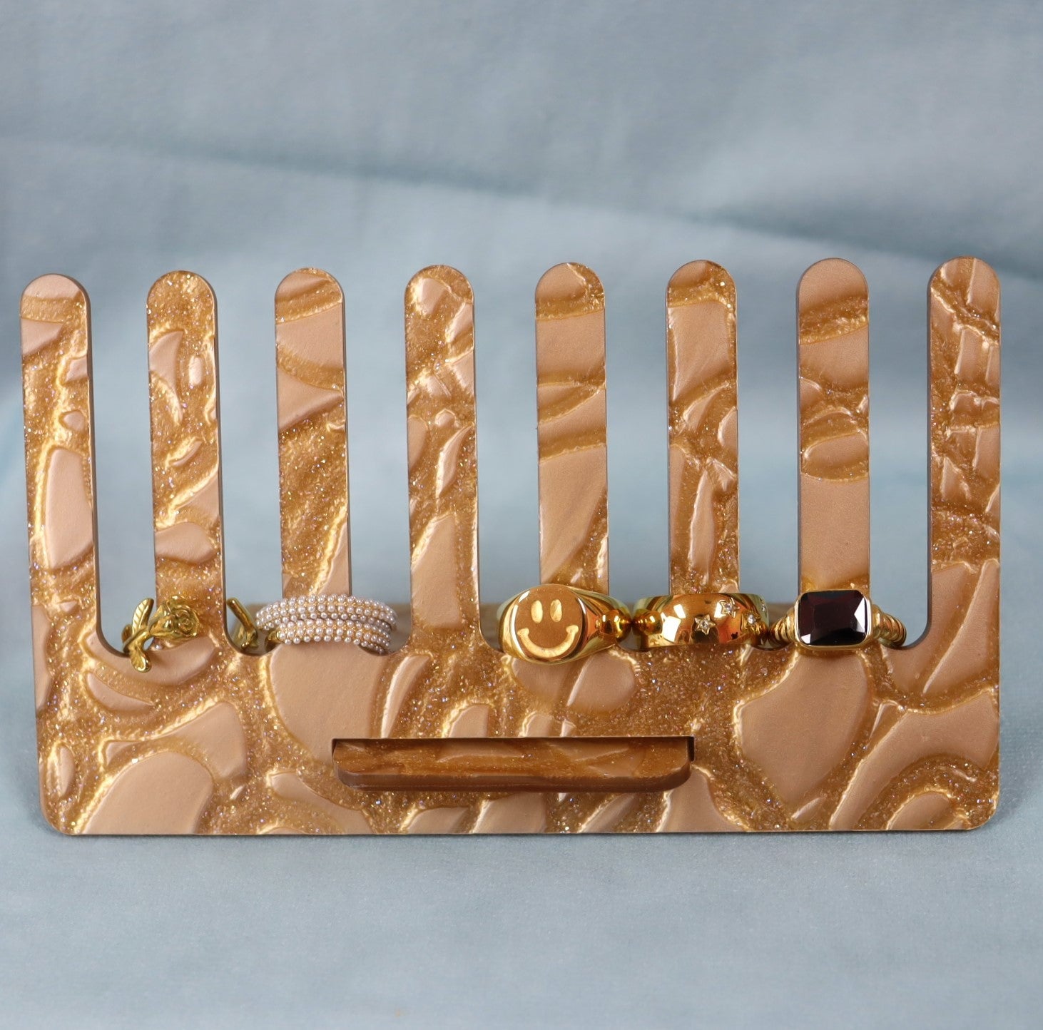 Bronze Shimmer Ring Display
