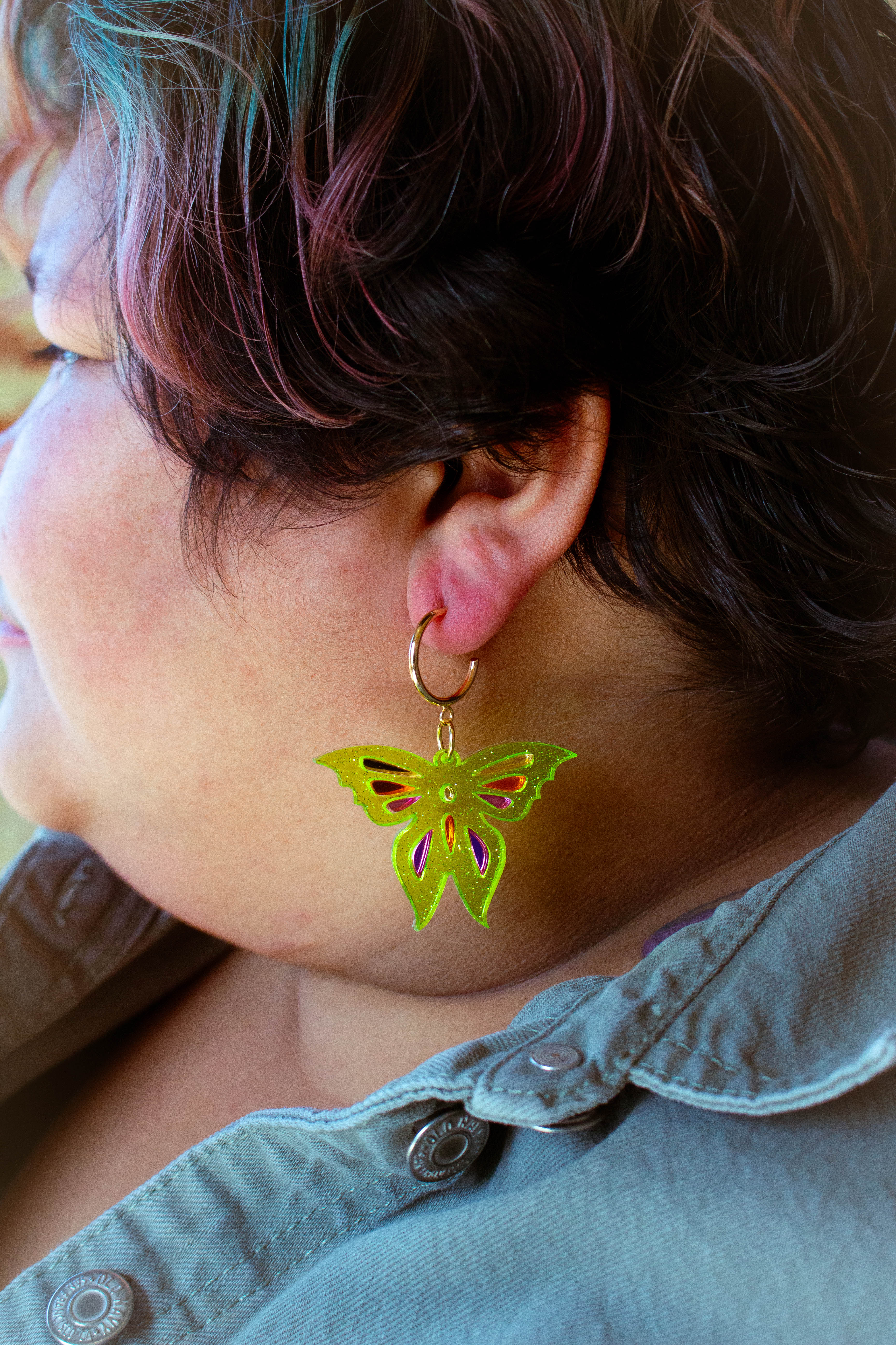 Green Shimmer Butterfly