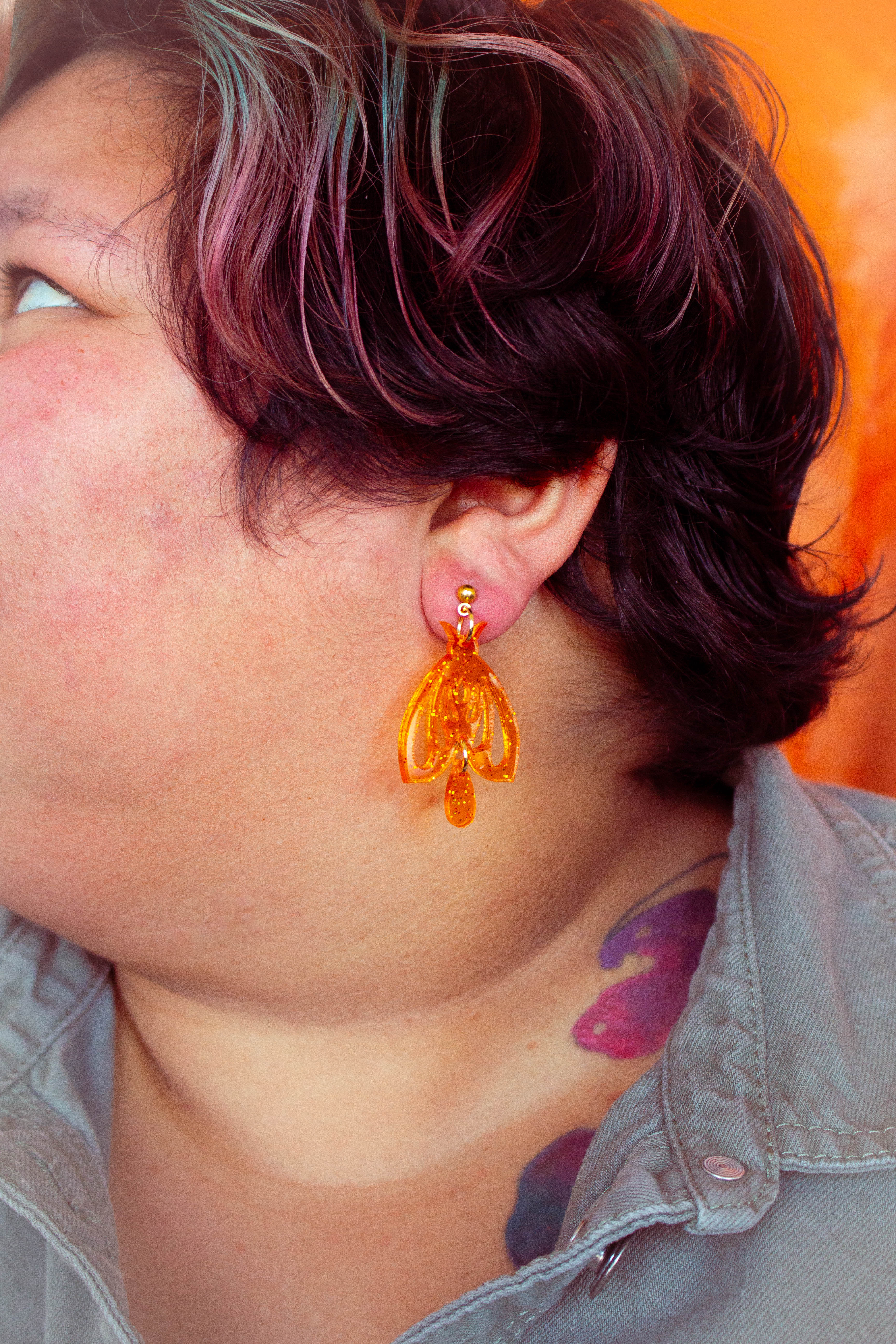 Shimmering Orange Small Beetle
