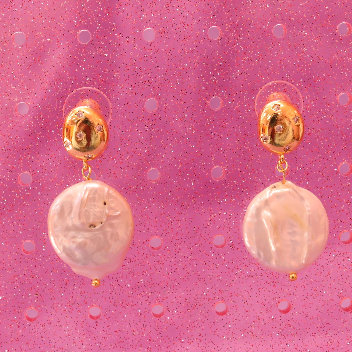Cupid's Currency - Keshi Pearl Earrings