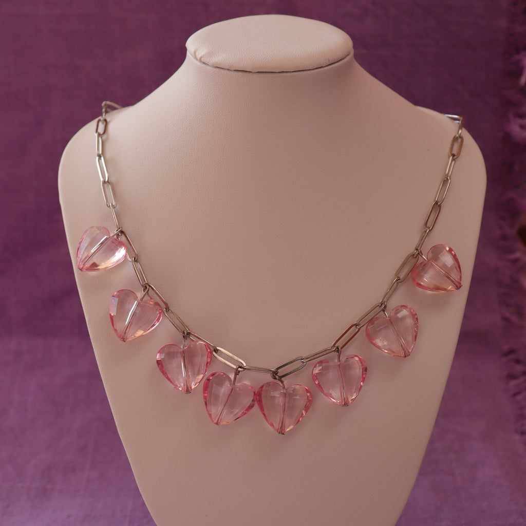 Lover Chunky Heart Statement Titanium Necklace