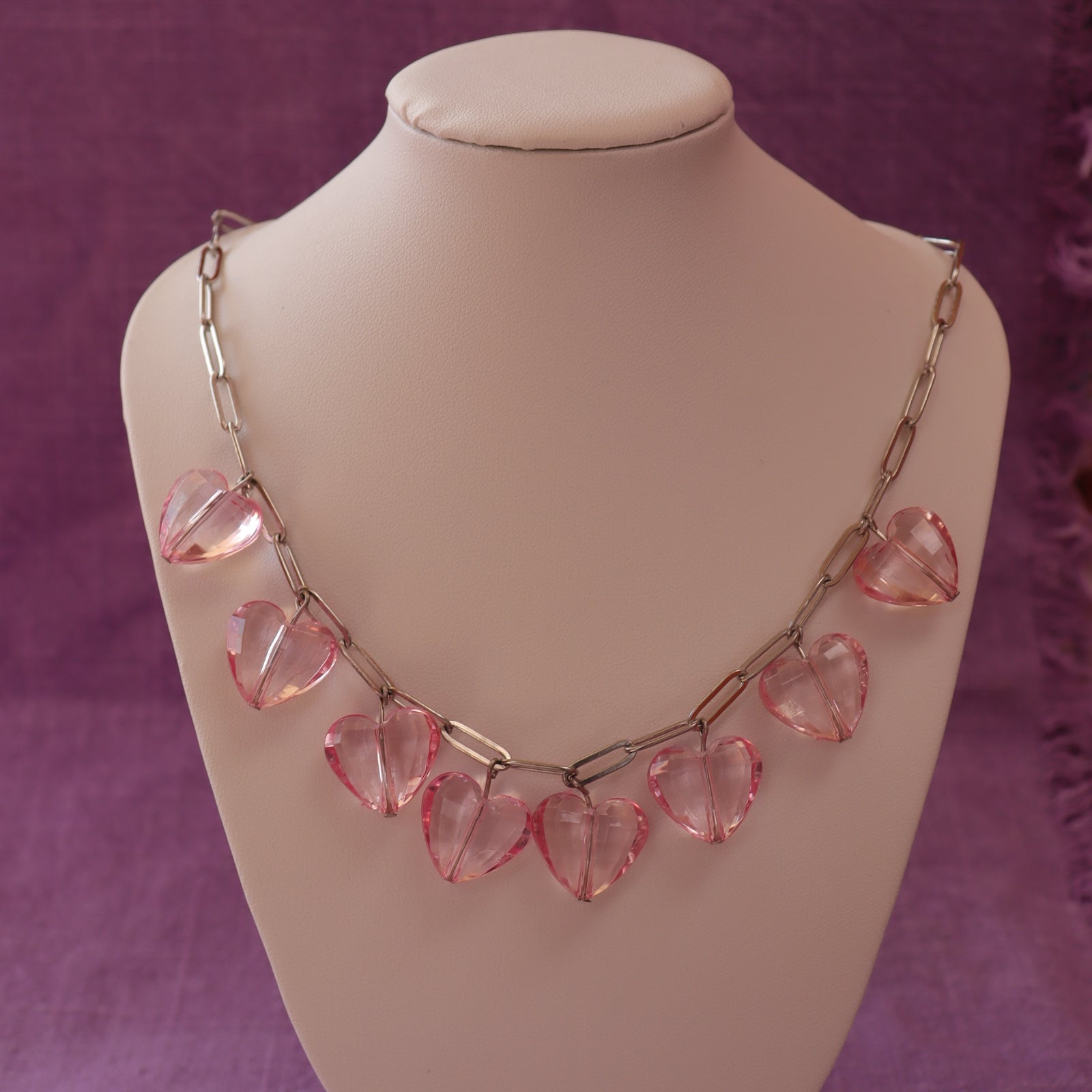 Lover Chunky Heart Statement Titanium Necklace