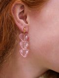 Triple the Love Chunky Heart Earrings