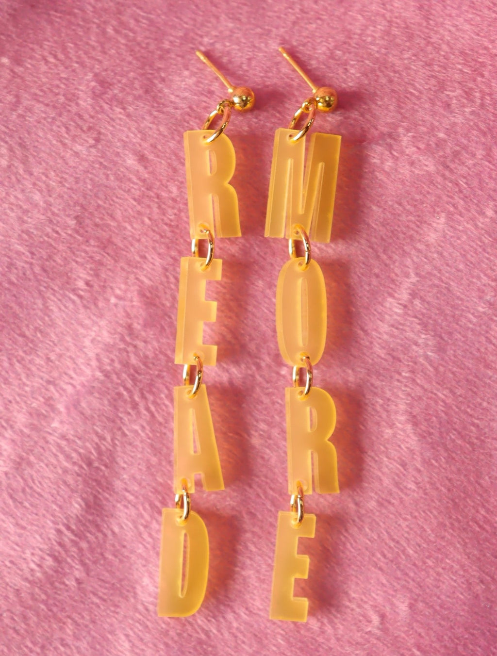 "READ MORE" Dangle Earrings