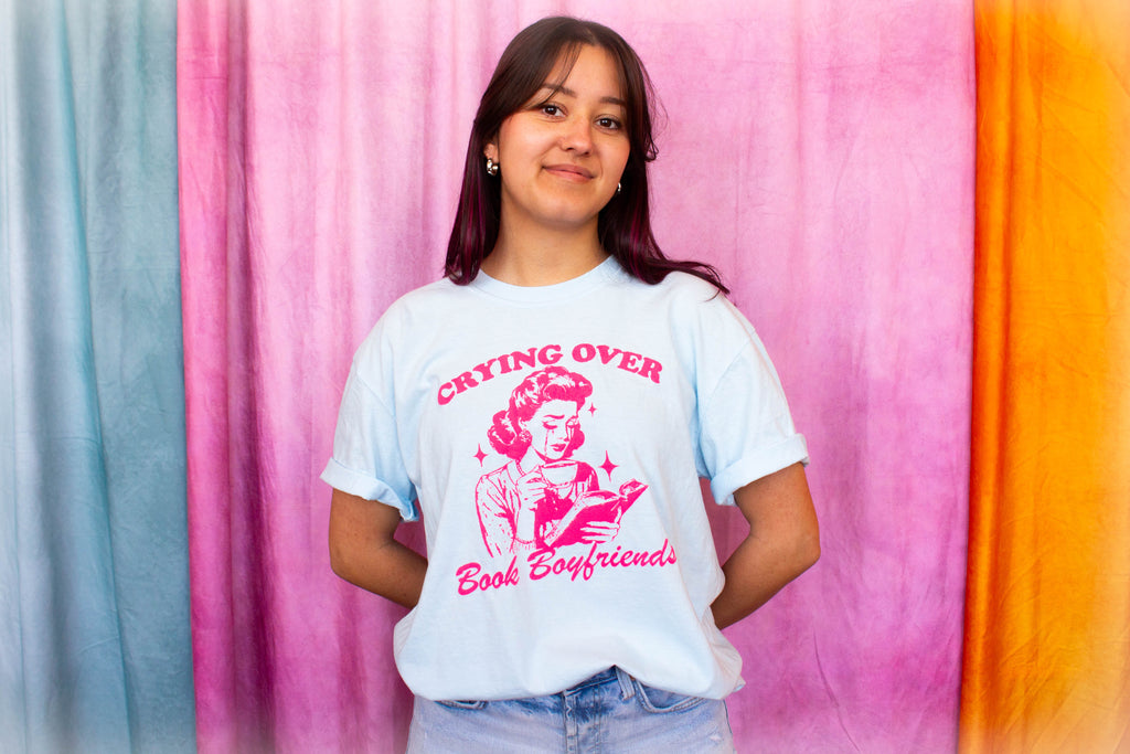 Crying Over Book Boyfriends T-Shirt