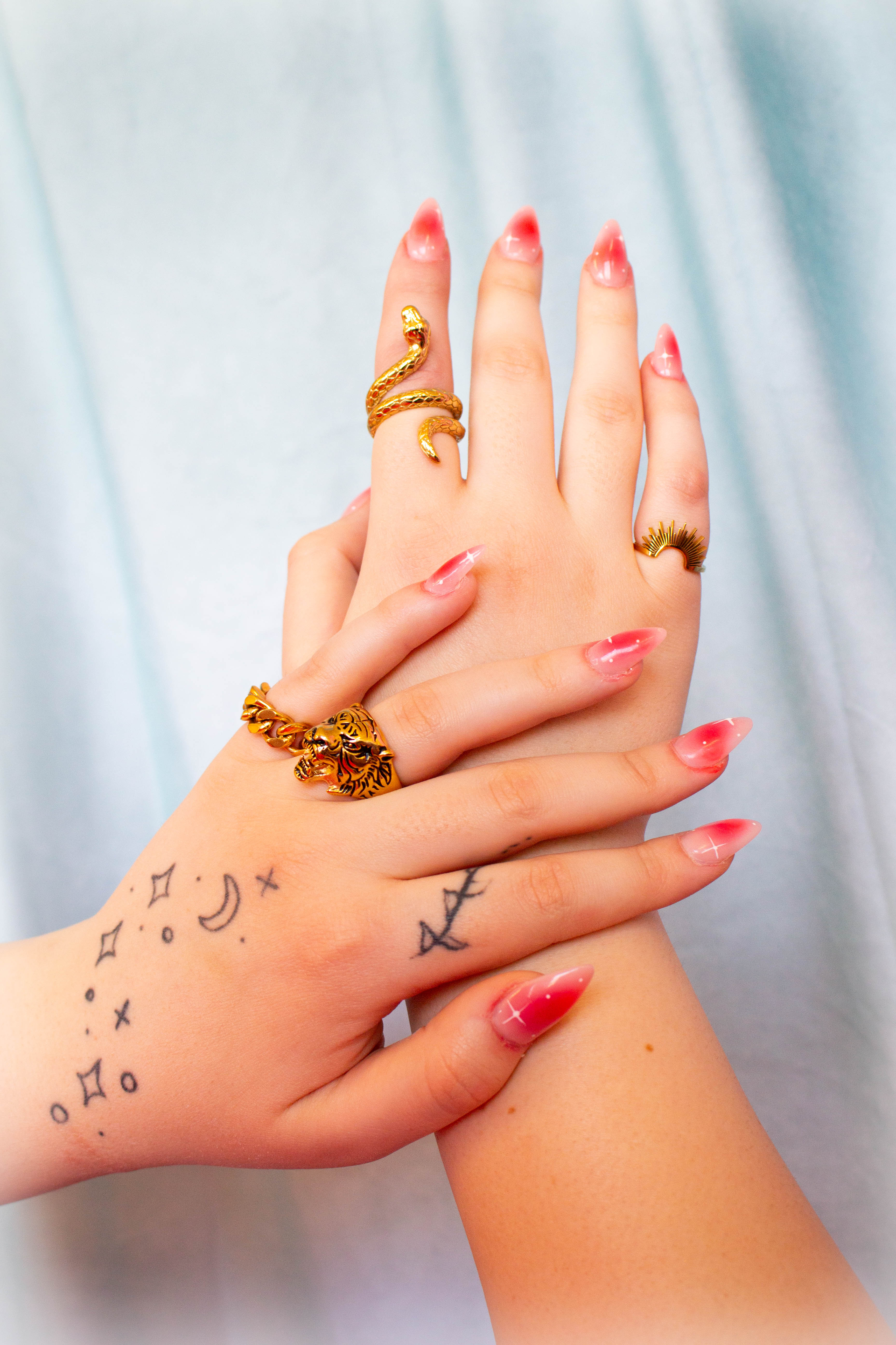 Titanium Chunky Wavy Ring