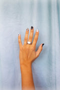 Blocked-Titanium Ring