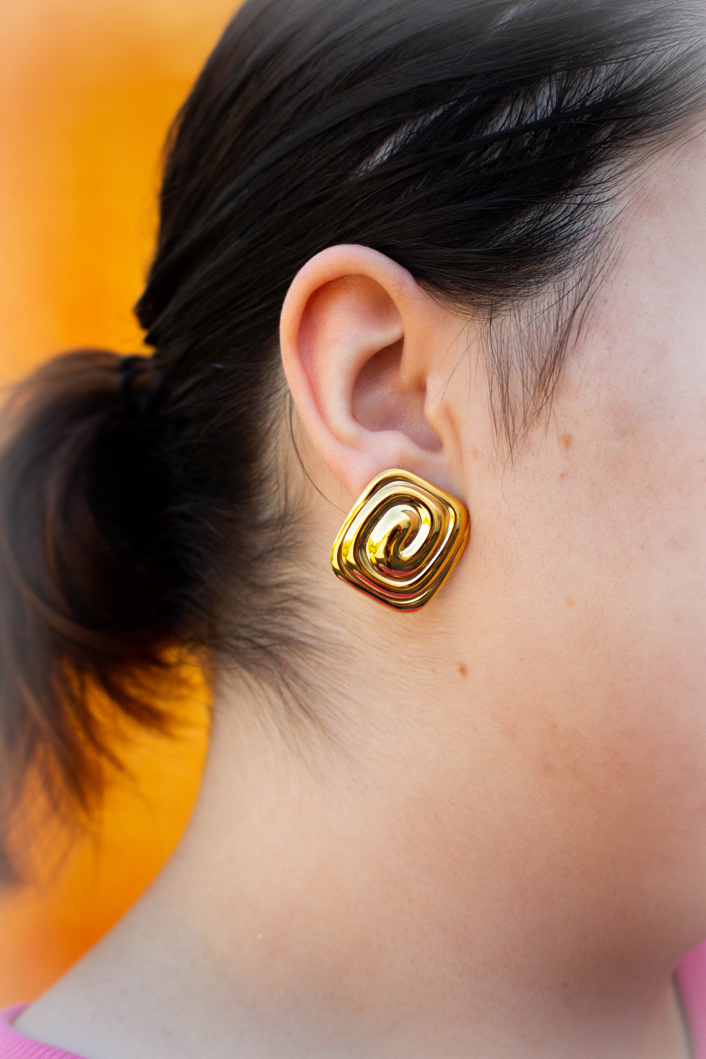Titanium Chunky Spiral Studs