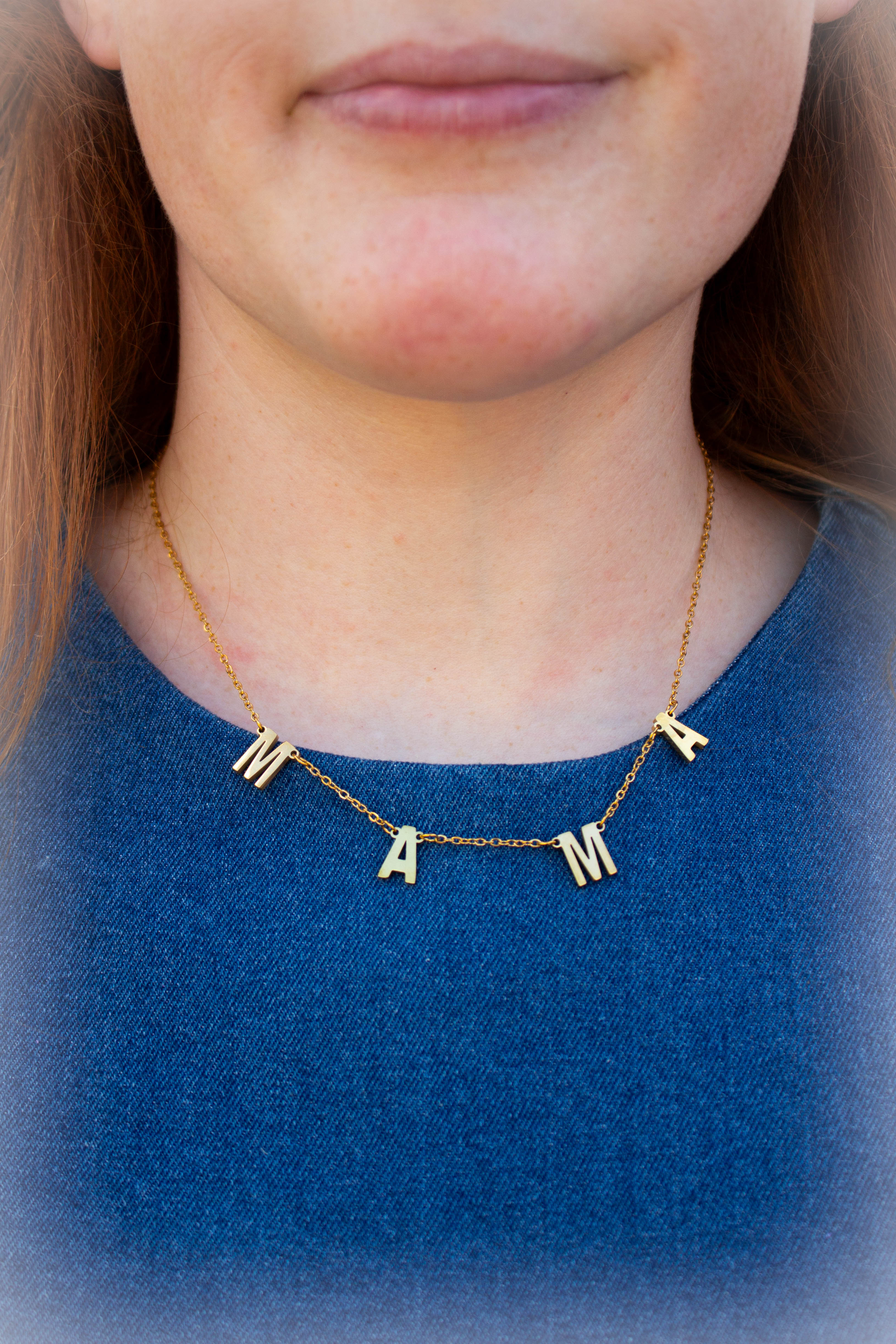Titanium “MAMA” necklace