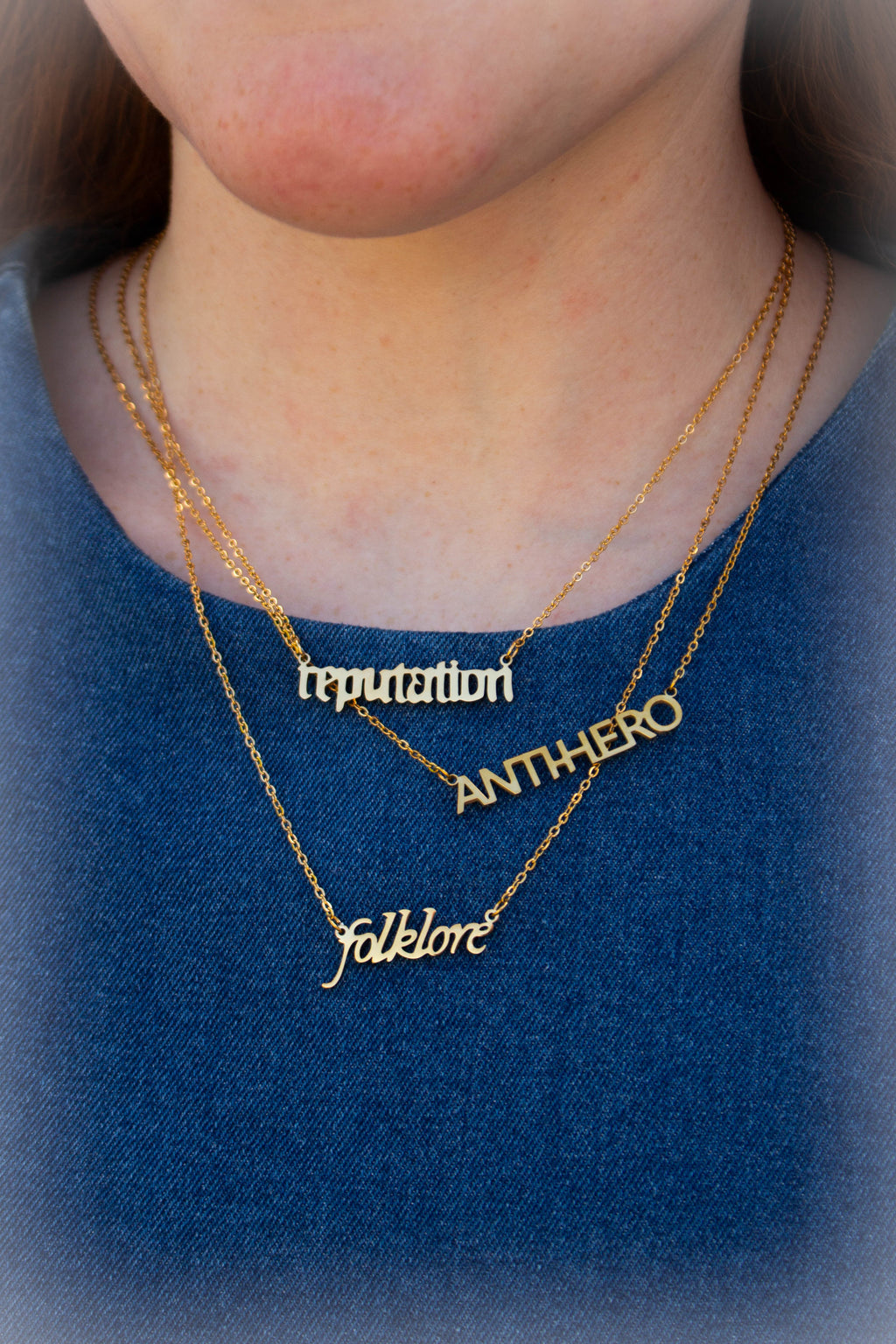 Silver Taylor Swift Stainless Steel Necklace