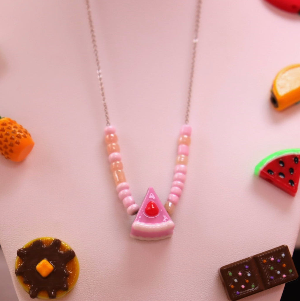 Single Beaded Food Necklaces