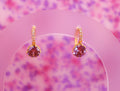 Amethyst Oath - Gem Hoop Earrings