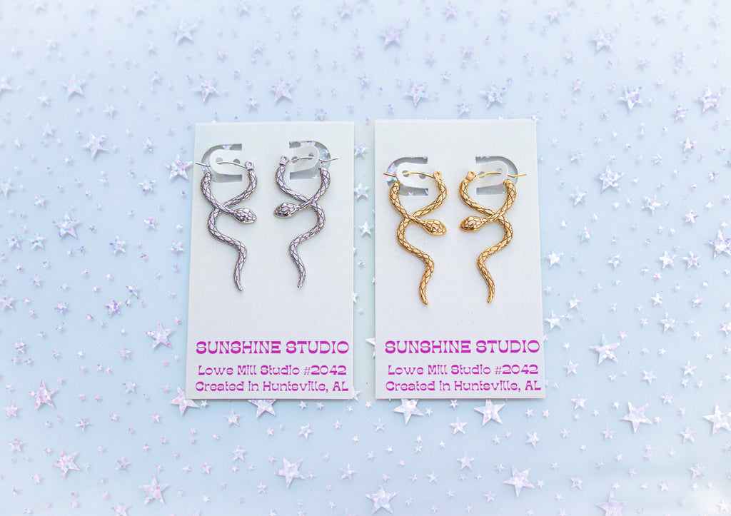 Look What You Made Me Do Snake Earrings