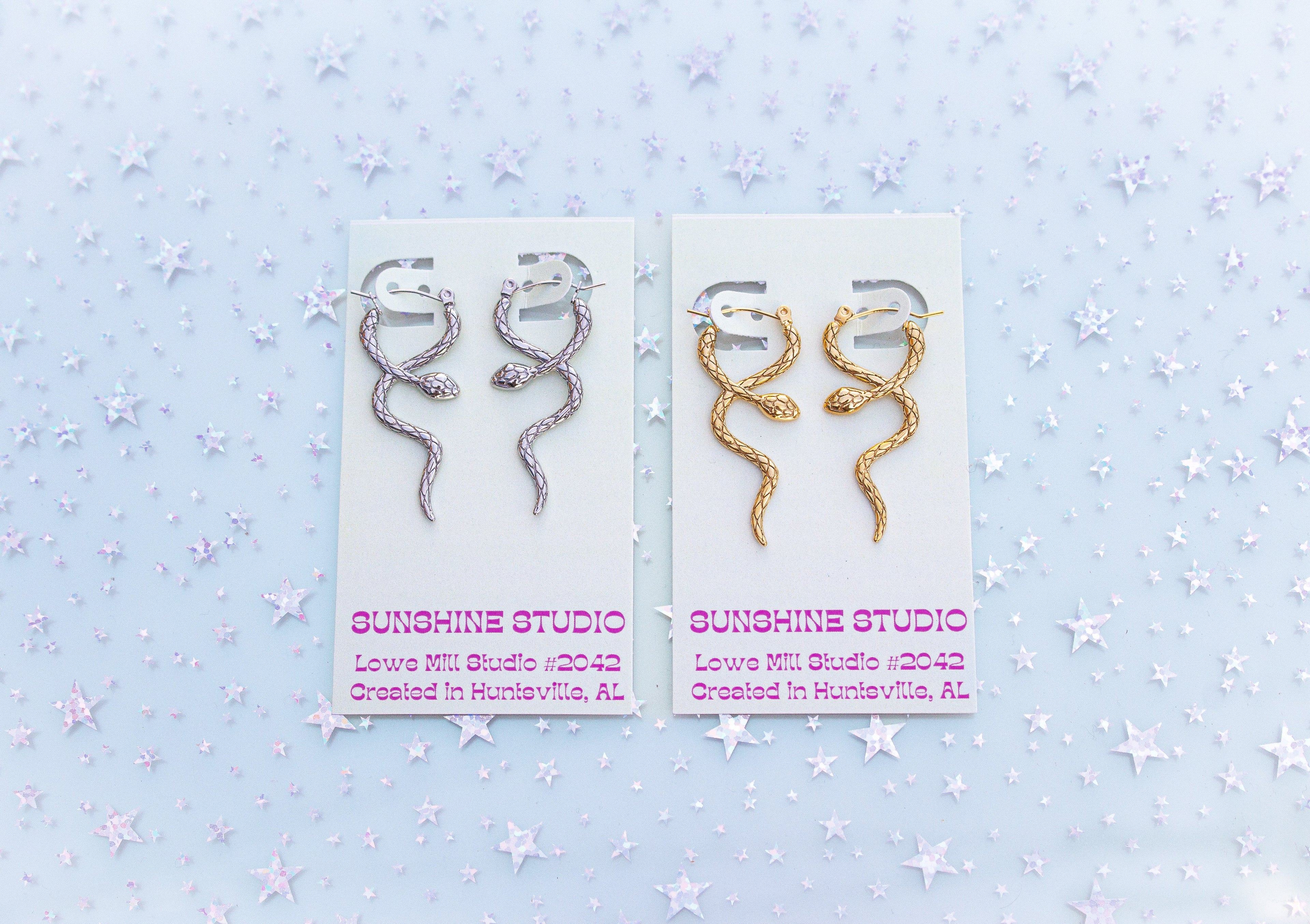 Look What You Made Me Do Snake Earrings