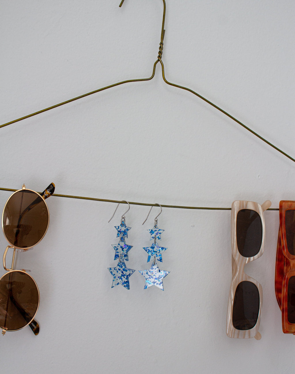 Midnight Blue Confetti Stars Taylor Swift Earrings