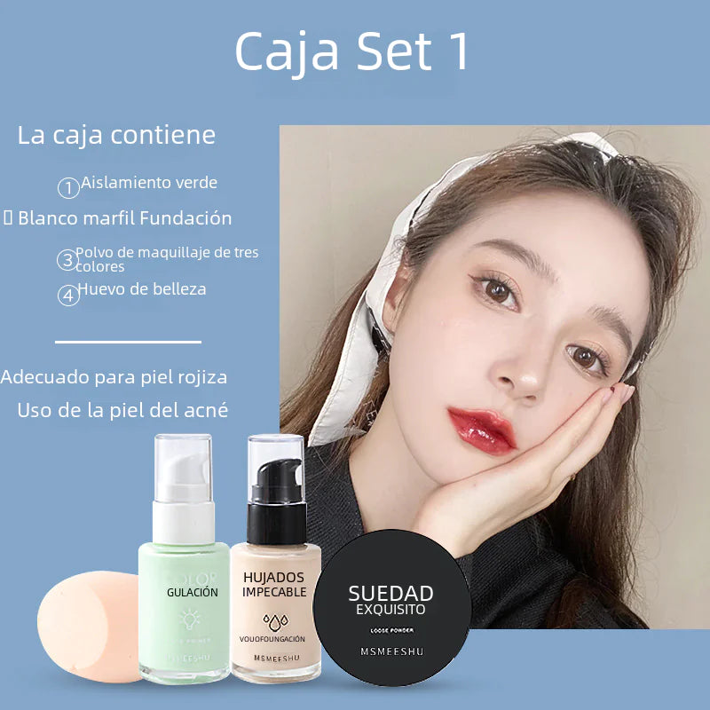 "Beauty Essentials Makeup Set: Foundation, BB Cream & More"