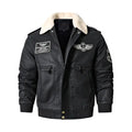 Men's Vintage Brown Bomber Leather Jacket for Winter