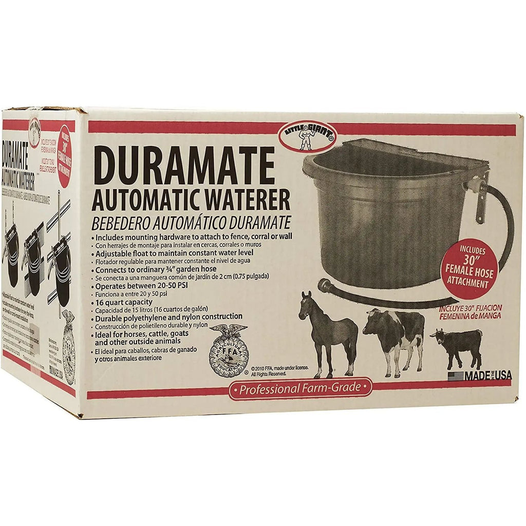 Little Giant Automatic Animal Waterer Blue 4 Gallon Float Controlled Livestock 2PCK
