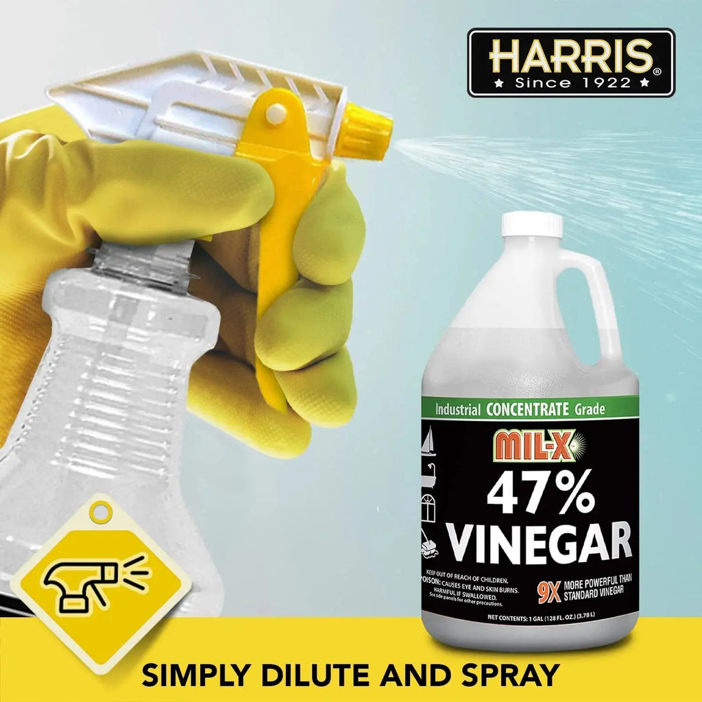 Harris MIL-X 47% Vinegar Concentrate Industrial Strength 1 Gallon