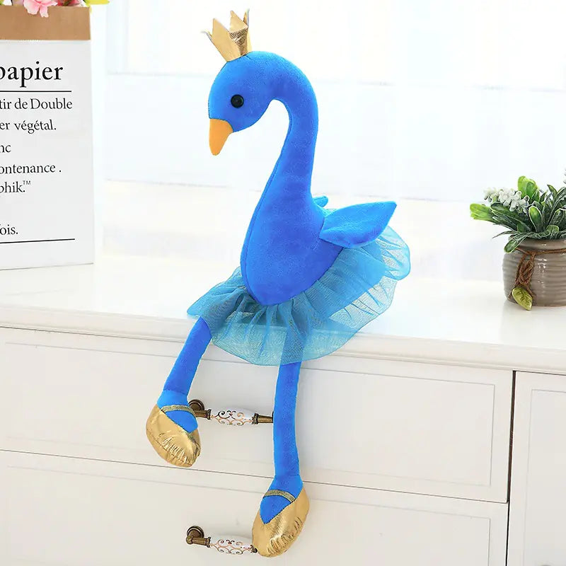 Cute Crown Ballerina Flamingo Swan Plush Toy