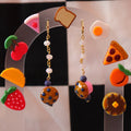 Beaded Muffin Drop Earrings