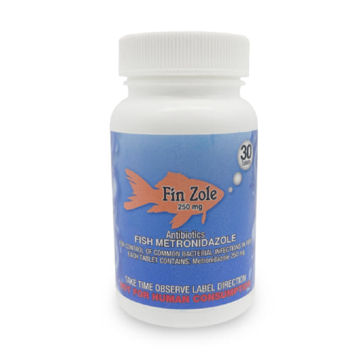 Fish Zole 250mg 30 Capsules for Fish – Bacterial & Parasite Treatment (Fin Rot & Internal Issues)