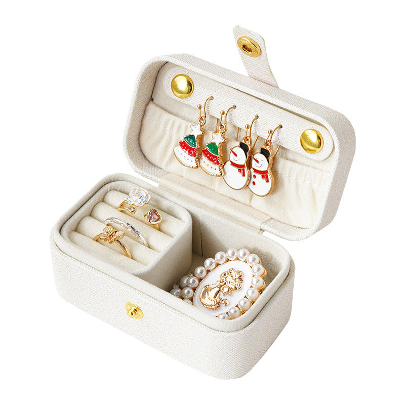 Mini Jewelry Box Travel Portable Storage