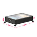 Bed Bottom With Lid Metal Fabric Pull-out Folding Clothes Shoes Book Storage Box