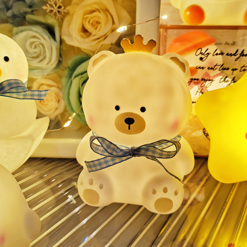 Cartoon Luminous Toy Children Cute Led Small Night Lamp