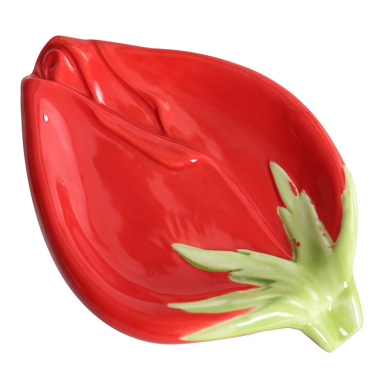 Rose Ceramic Soap Box Draining Household