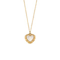 High-grade Love Light Luxury Pendant Jewelry Stainless Steel 18k Gold Plating Vintage Shell Love Necklace