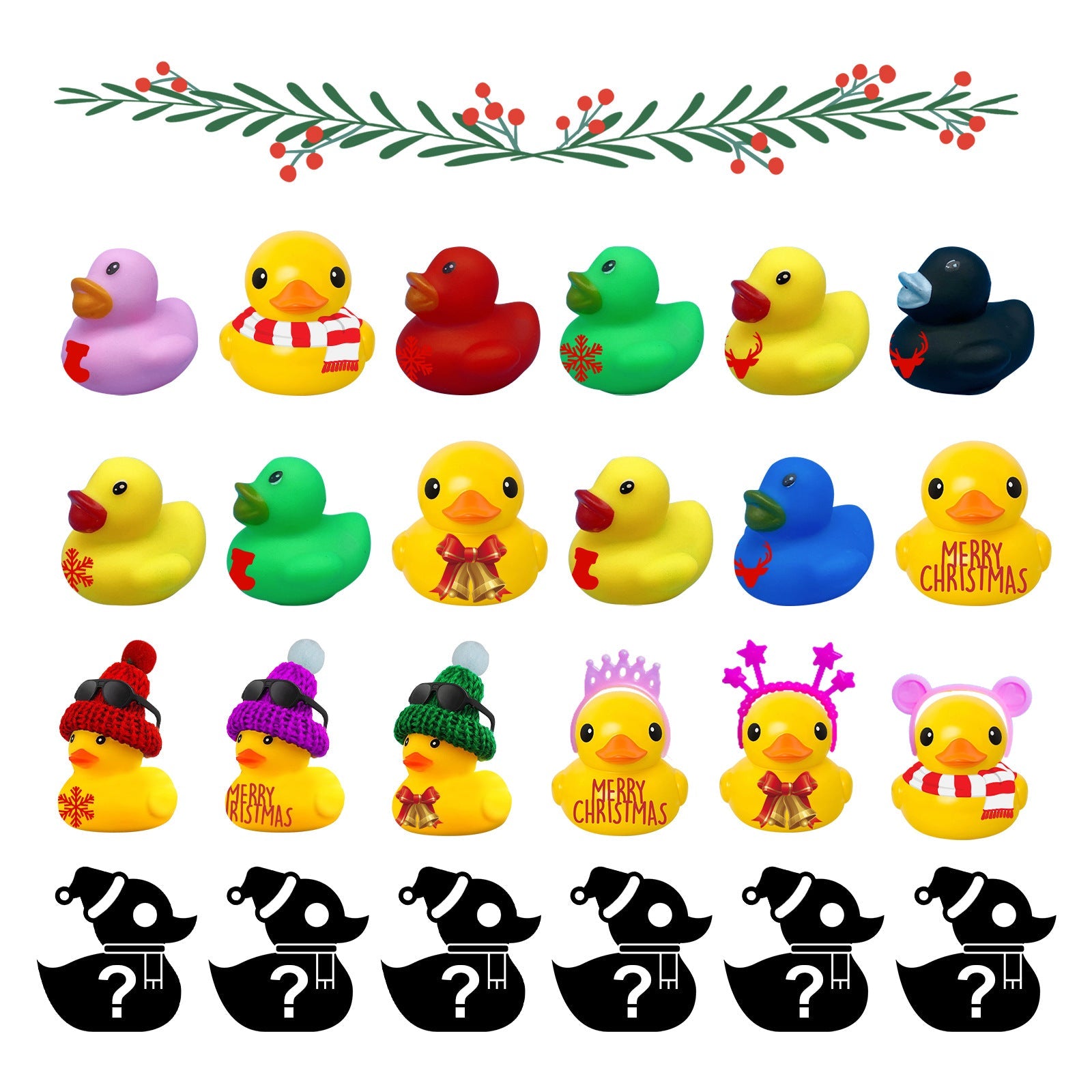 Dowmoo Christmas Rubber Duck Advent Calendar
