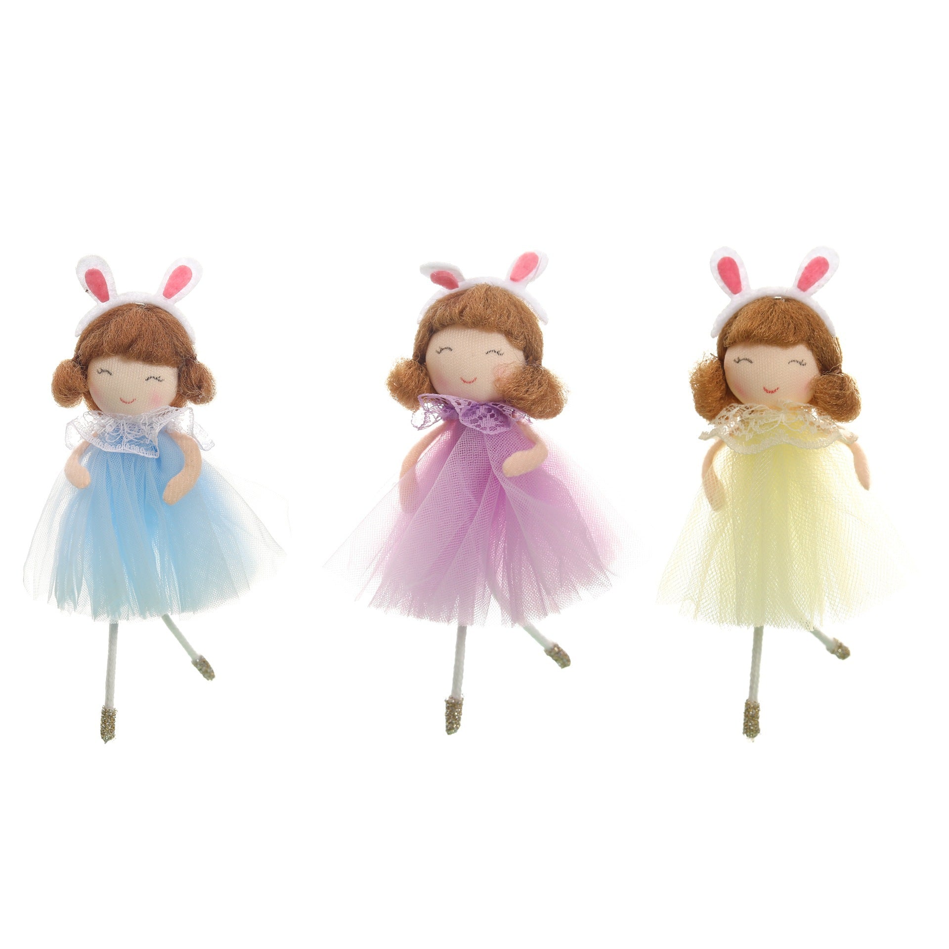 Easter Gauze Skirt With Headband Girl Pendant