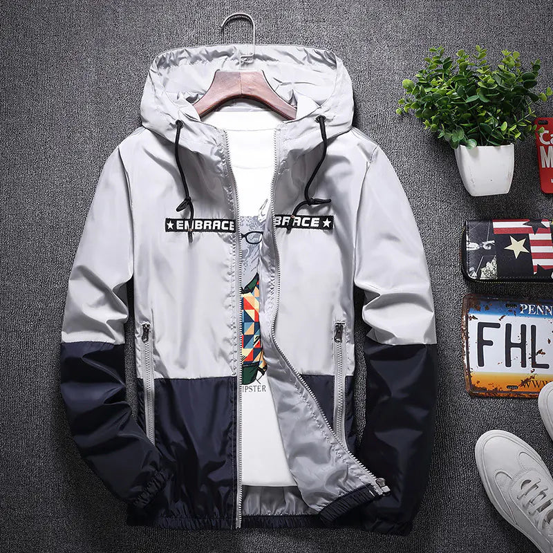 Men's Hooded Jacket for Youth - Casual Windbreaker