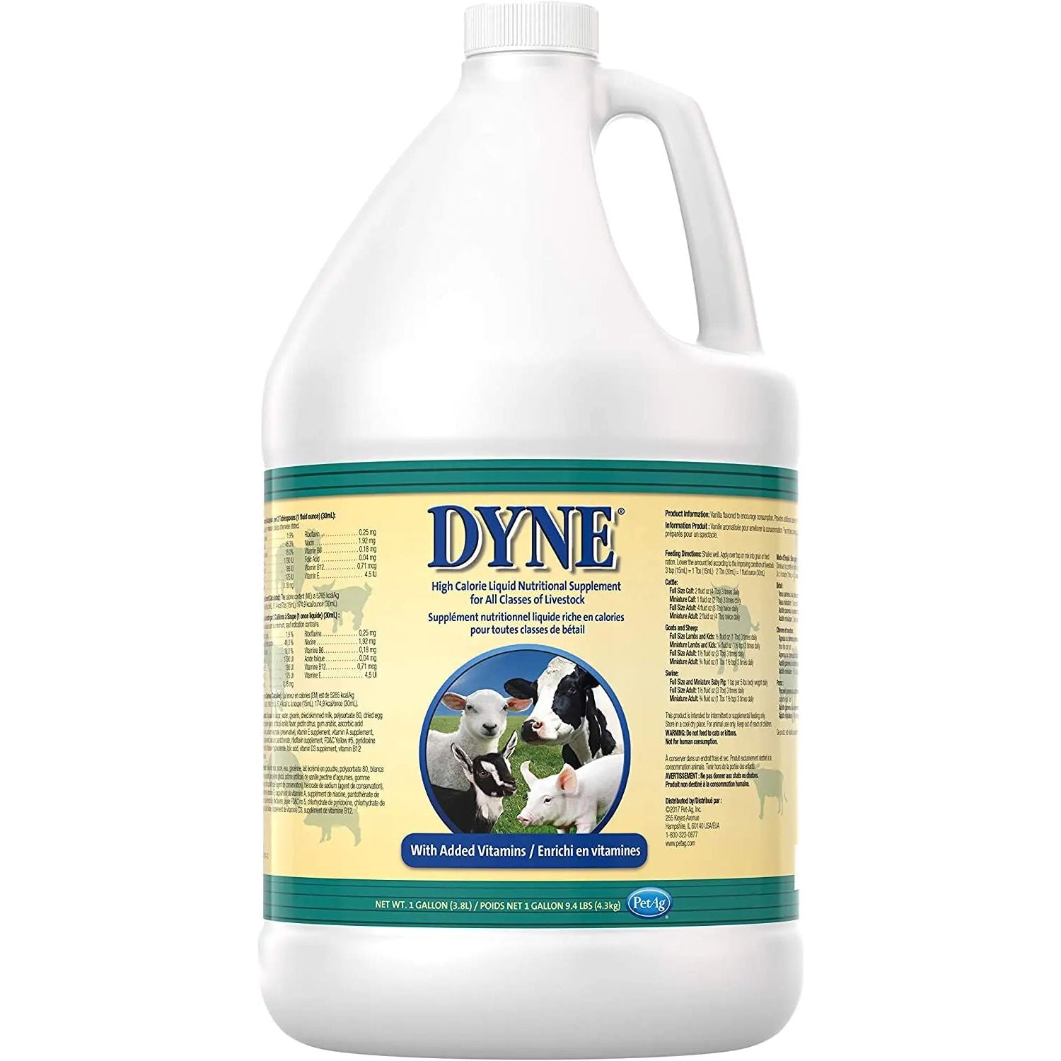 Pet-Ag Dyne High Nutritional Supplement for Livestock Gallon