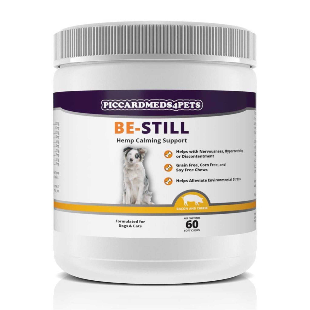 Dog Calming Chews Hemp 60ct + Large Collagen Stick 3ct Anxiety Relief Treat Bundle