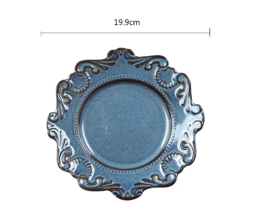 Creative Baroque European Tableware Set (Dinner Plates & Bowls)