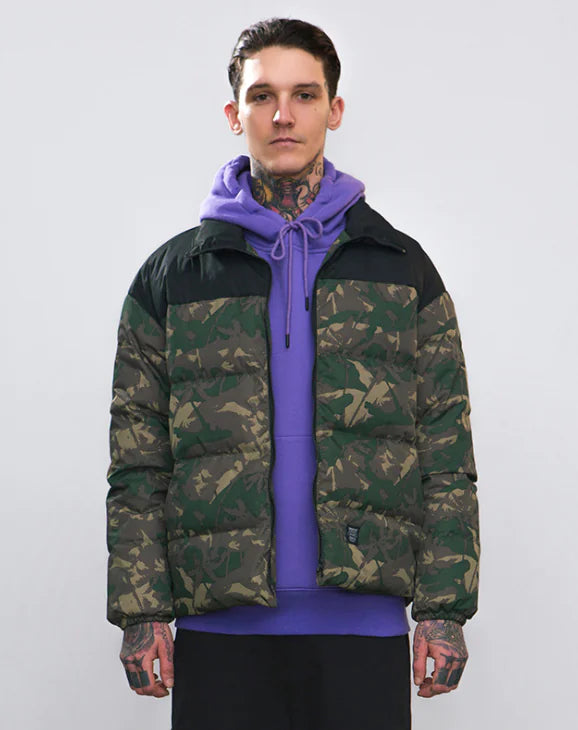 Loose Fit Camouflage Thick Down Jacket