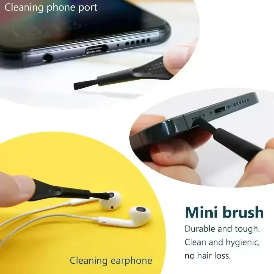 Mobile Phone Charging Port Dust Plug Removal Cleaner Kit for iPhone 17 15 14 Pro Max Computer Keyboard Dustproof Cleaning Brush