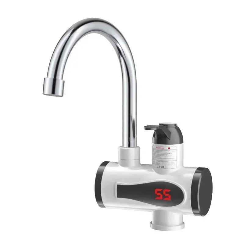 3000W Electric Kitchen Water Heater Tap Instant Hot Water Faucet Heater Cold Heating Faucet Tankless Instantaneous Water Heater